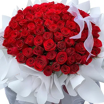 China flowers  -  Luxurious Bouquet of Red Roses Flower Bouquet/Arrangement