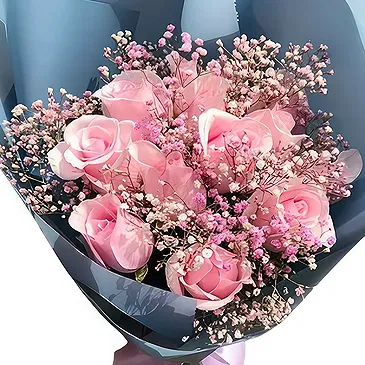 China flowers  -  Pink delight Flower Bouquet/Arrangement