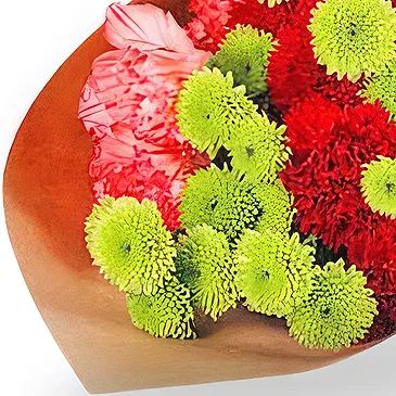 China flowers  -  Elegant Carnation and Chrysanthemum Bouquet Flower Bouquet/Arrangement