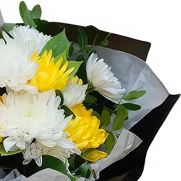 China flowers  -  Elegant Chrysanthemum Sympathy Bouquet Flower Bouquet/Arrangement