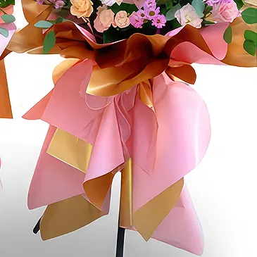 China flowers  -  ElegantMixed Flower & Rose Standing Basket Flower Bouquet/Arrangement