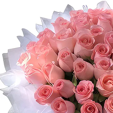 China flowers  -  Timeless Pink Roses Arranged in a Chic Hatbox Flower Bouquet/Arrangement