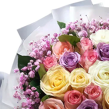 China flowers  -  Charming Bouquet of Pink, White, Champagne, a Flower Bouquet/Arrangement