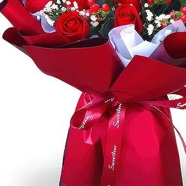 China flowers  -  Bold and Beautiful Red Roses Bouquet  Flower Bouquet/Arrangement