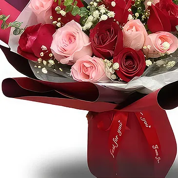China flowers  -  Bright and Vibrant Roses Bouquet Flower Bouquet/Arrangement