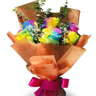 Subic flowers  -  Exotic Rainbow Flower Bouquet/Arrangement