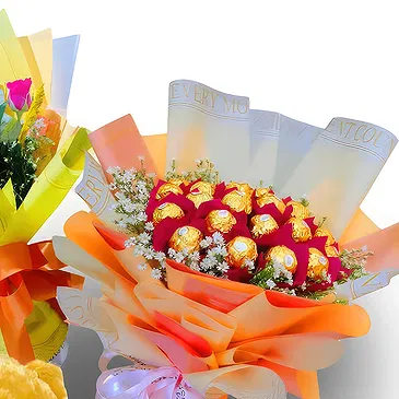 Asipulo flowers  -  Exquisite Assorted Roses Flower Bouquet/Arrangement