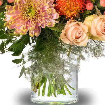 Amsterdam-Zuidoost flowers  -  Peach Glow Flower Bouquet/Arrangement