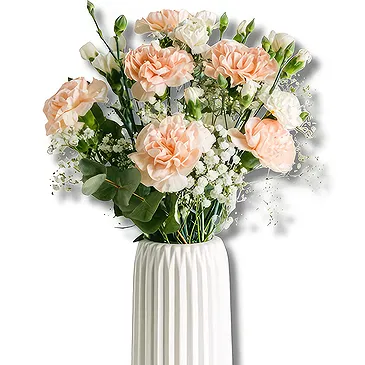 Cala Martina blomster- Romantiske blomster: Pink White Duo Blomsterarrangementer bukett
