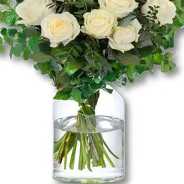 Holland flowers  -  White Roses Bouquet Flower Bouquet/Arrangement