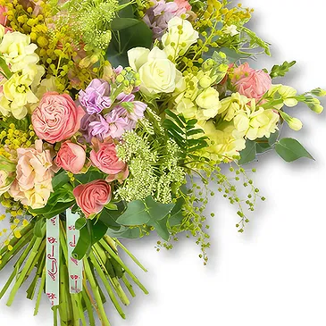 United Arab Emirates flowers  -  Fresh Pastel Flower Mix with Eucalyptus Flower Bouquet/Arrangement