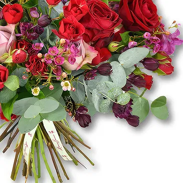 United Arab Emirates flowers  -  Romantic Red and Purple Rose Bouquet Flower Bouquet/Arrangement