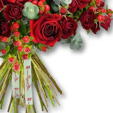 United Arab Emirates flowers  -  Elegant Red Rose and Spray Rose  Flower Bouquet/Arrangement