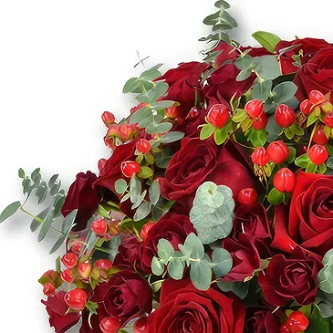 United Arab Emirates flowers  -  Elegant Red Rose and Spray Rose  Flower Bouquet/Arrangement
