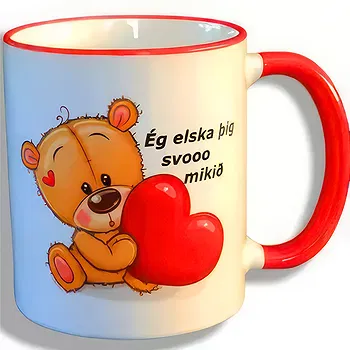 Borg i Grimsnesi blomster- Elsker kaffekopper Blomst Levering