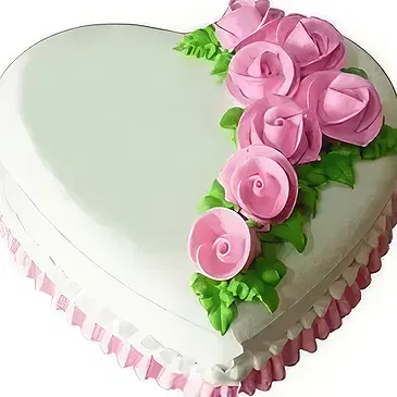 Tarut Blumen Florist- Vanilleherzkuchen Bouquet/Blumenschmuck