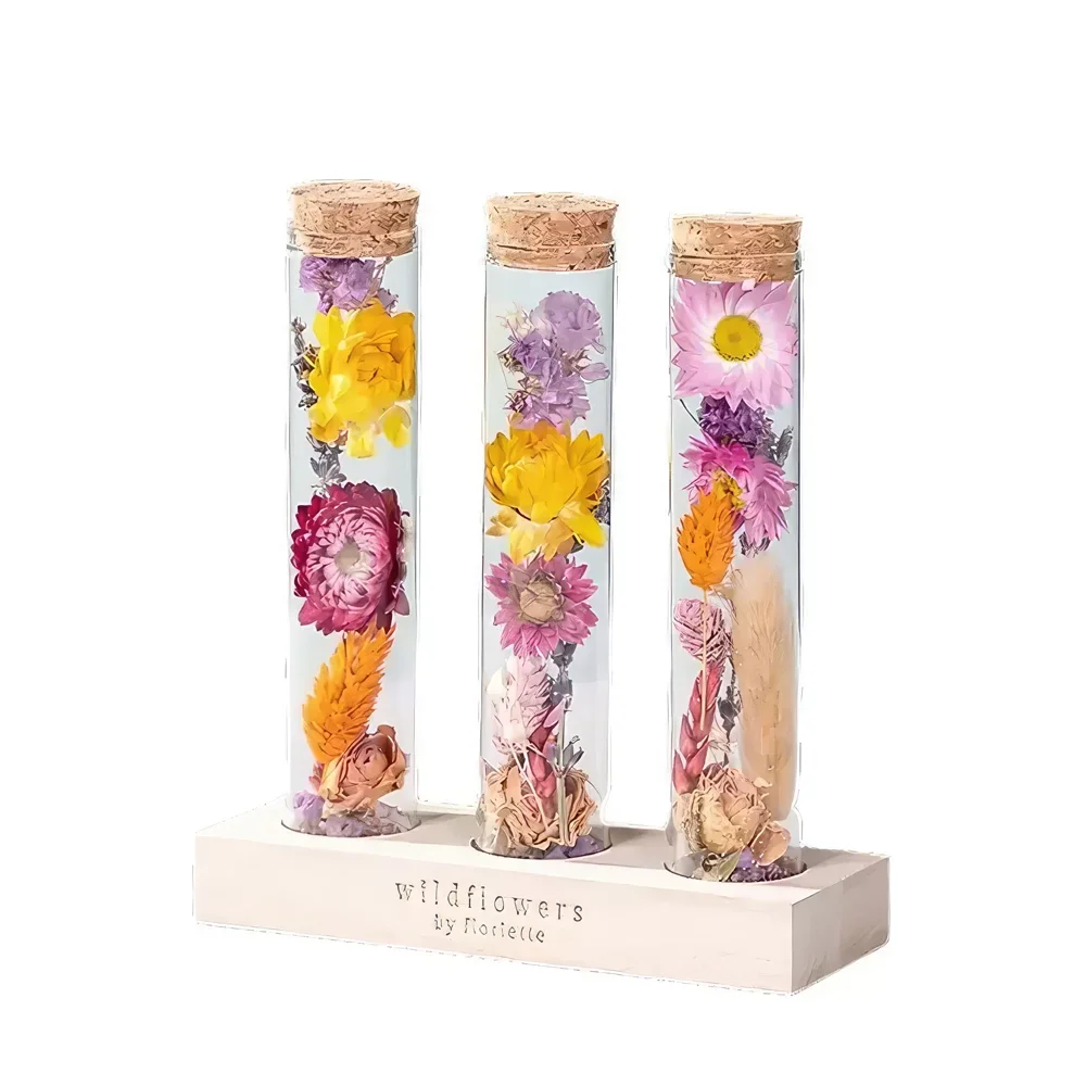 Ruggell-virágok- Üzenetüveg Virágkötészeti csokor