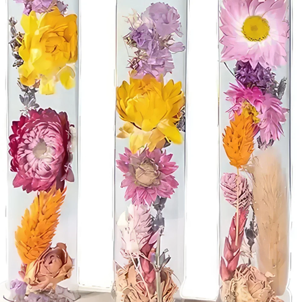 Базел цветя- Бутилка за съобщения Букет/договореност цвете