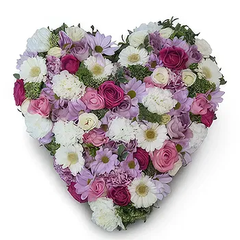 fiorista fiori di Schellenberg- Cuore pastello Fiore Consegna