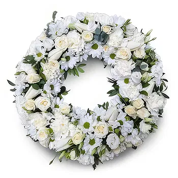 fiorista fiori di Schellenberg- Corona Bianca Fiore Consegna
