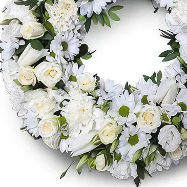 fiorista fiori di Schellenberg- Corona Bianca Bouquet floreale