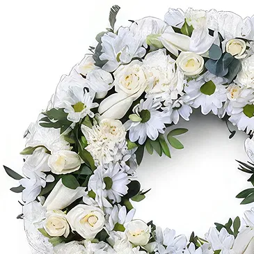 fiorista fiori di Schellenberg- Corona Bianca Bouquet floreale