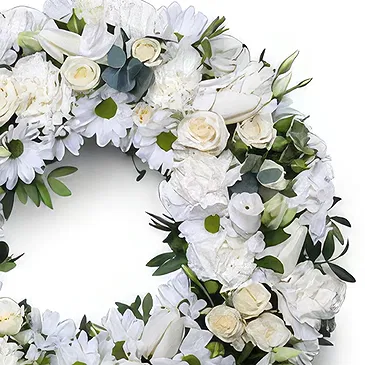 fiorista fiori di Schellenberg- Corona Bianca Bouquet floreale