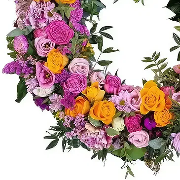 fiorista fiori di Schellenberg- Condoglianze arancioni Bouquet floreale