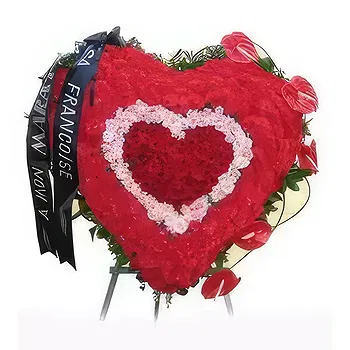 Getk Blumen Florist- Beerdigung Herz Blumen Lieferung