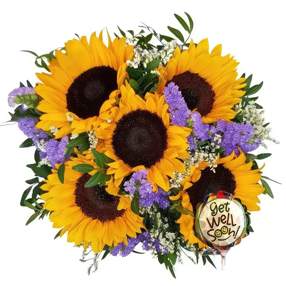 Triesen květiny- Sluníčko s balónem Kytice/aranžování květin