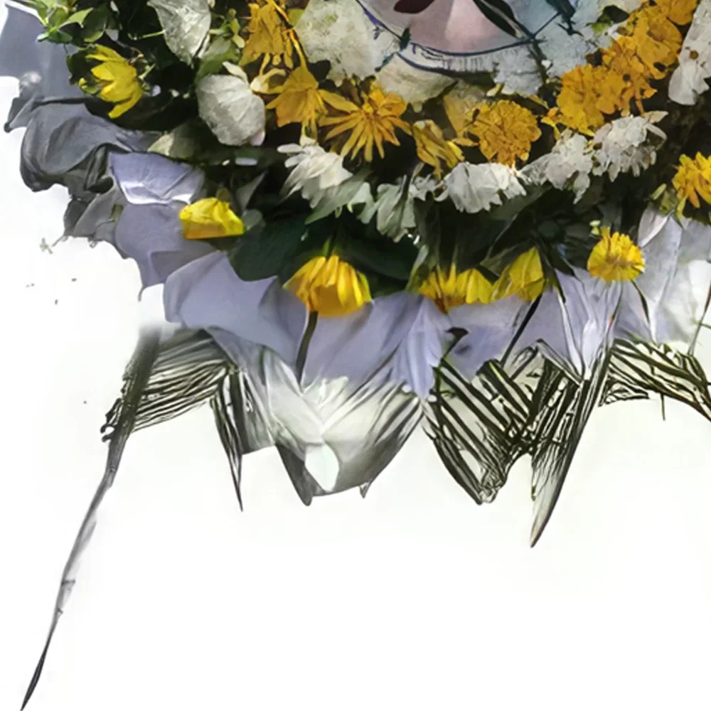 Wuhan blomster- Begravelseskrans Blomsterarrangementer bukett