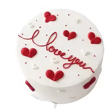 Tongjiang flowers  -  Cream Round Cake Flower Delivery