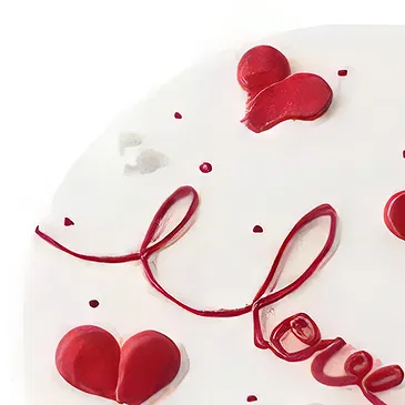 Hutubi Xian flowers  -  Cream Round Cake Flower Bouquet/Arrangement
