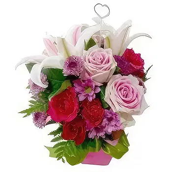 Thailand flowers  -  Sweet Purple & Pink Vase Flower Delivery