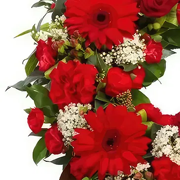 Sig () blommor- Rund form krans Bukett/blomsterarrangemang