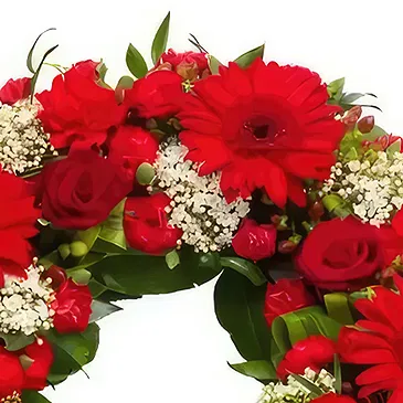 Sig () blommor- Rund form krans Bukett/blomsterarrangemang