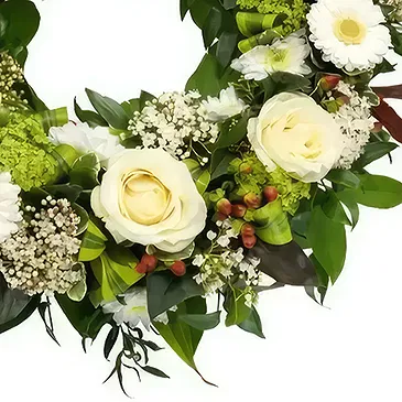 Sig () blommor- Grönt val Bukett/blomsterarrangemang
