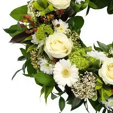 Sig () blommor- Grönt val Bukett/blomsterarrangemang