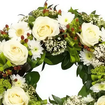 Sig () blommor- Grönt val Bukett/blomsterarrangemang