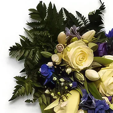 Sig () blommor- Multi Shade begravningsbukett Bukett/blomsterarrangemang
