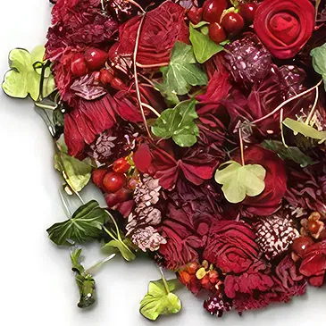 Sig () blommor- Röda rosor kudde Bukett/blomsterarrangemang