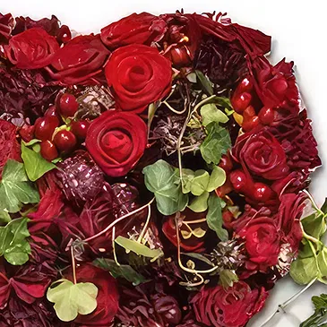 Sig () blommor- Röda rosor kudde Bukett/blomsterarrangemang