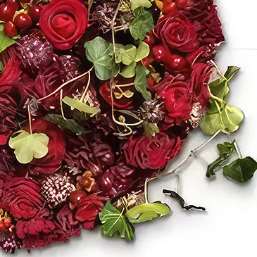 Sig () blommor- Röda rosor kudde Bukett/blomsterarrangemang