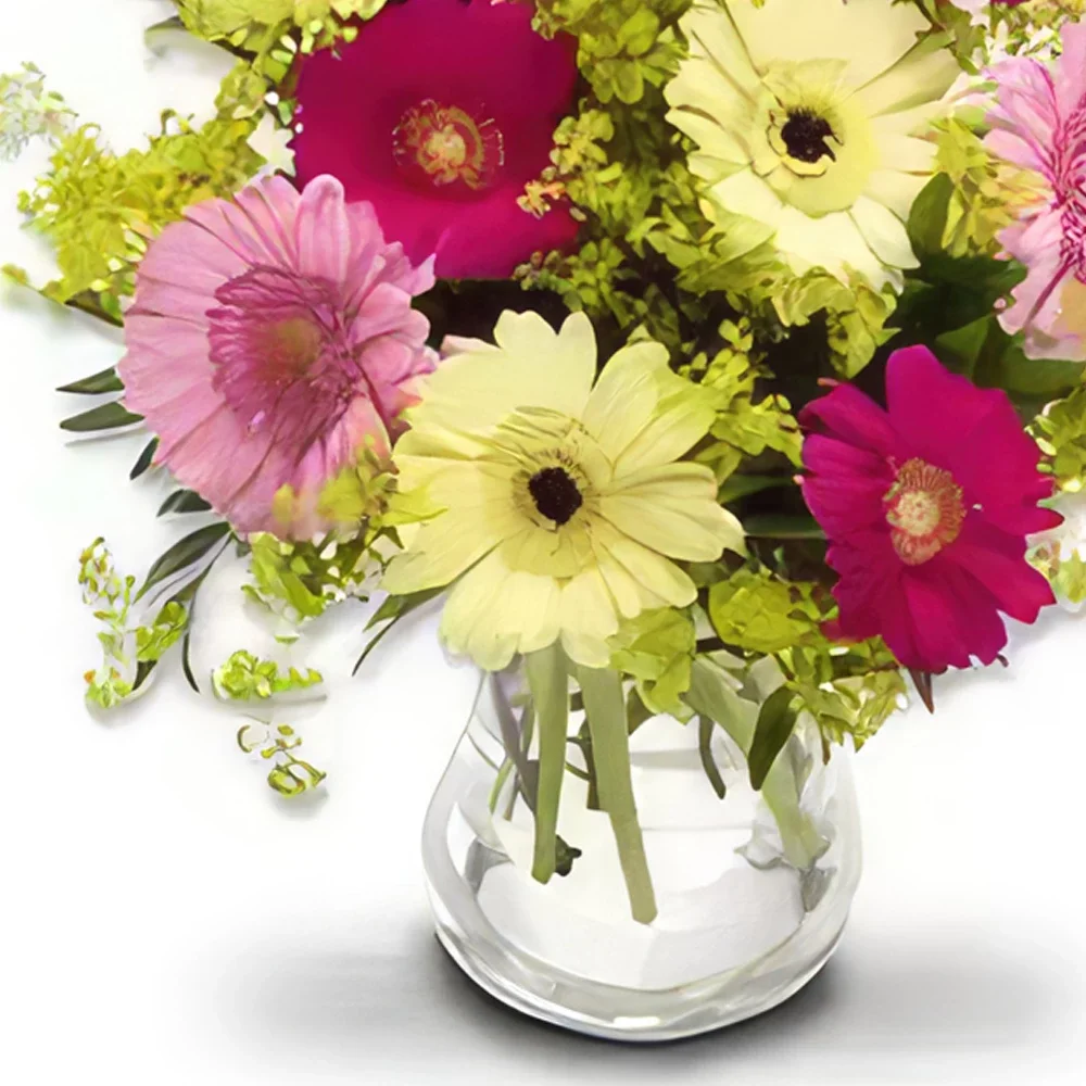بائع زهور أوسلو- جرمينيس ملونة باقة الزهور