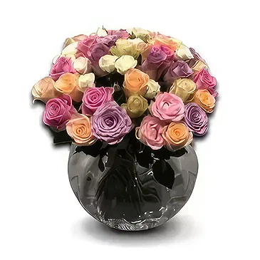 Yli blomster- Pastell perfeksjon Blomsterarrangementer bukett