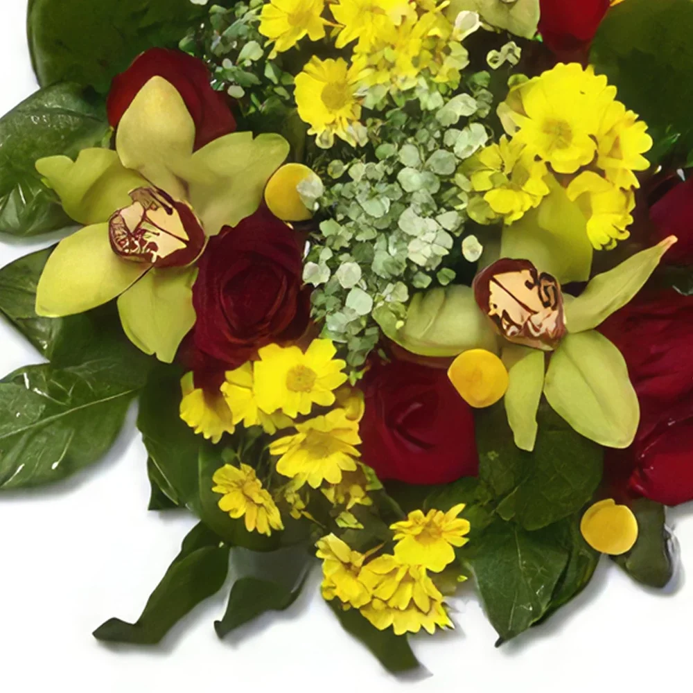 סטוונגר פרחים- צהוב רך זר פרחים/סידור פרחים