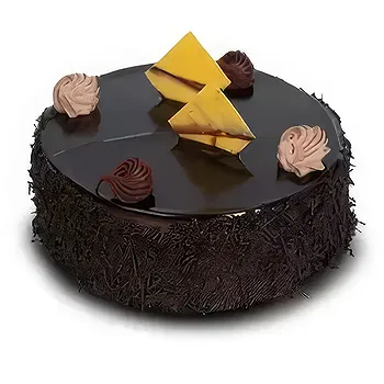 Italy flowers  -  Dusky Chocolate cake Flower Delivery