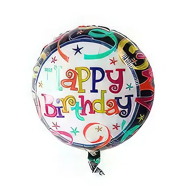 Madagascar flowers  -  Happy Birthday Balloon. Flower Bouquet/Arrangement