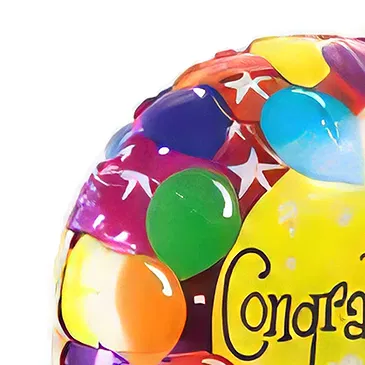 Bollullos de la Mitacion flowers  -  Congratulations Balloon Flower Bouquet/Arrangement
