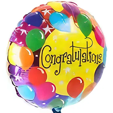 Bollullos de la Mitacion flowers  -  Congratulations Balloon Flower Bouquet/Arrangement